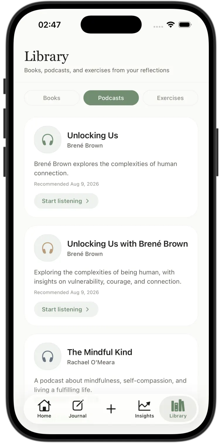 Yutova podcasts library